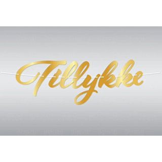 Girlang Tillykke Guld