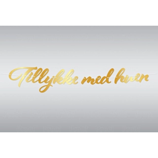 Girlang Tillykke Med Huen Guld