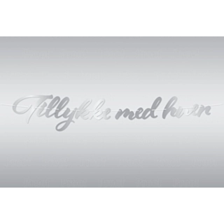 Girlang Tillykke Med Huen Silver