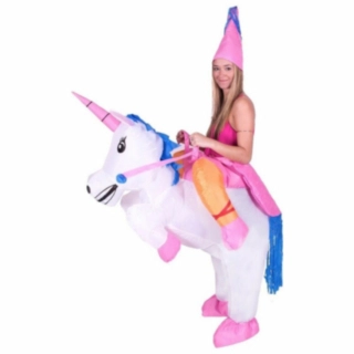 Carry Me Unicorn Maskeraddräkt Ljusrosa