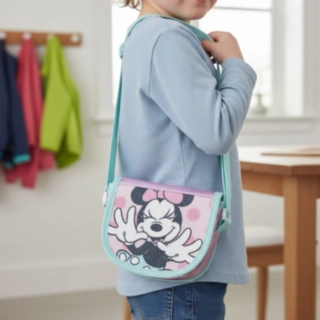 Minnie Mouse® Axelväska Ljusrosa/Ljusblå