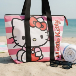 Hello Kitty® Randig Strandväska