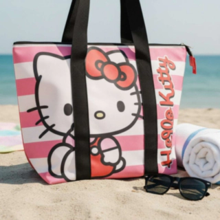 Hello Kitty® Randig Strandväska