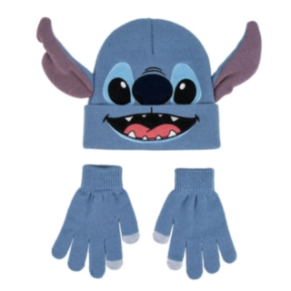 Stitch® Mössa & Vantar Blå