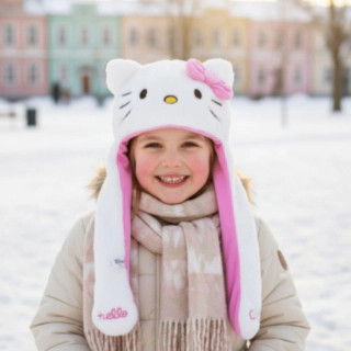 Hello Kitty® Mössa Vit/Ljusrosa