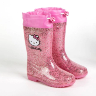 Hello Kitty® Gummistövlar Rosa Glitter