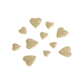 Hjärtan Konfetti Guld
