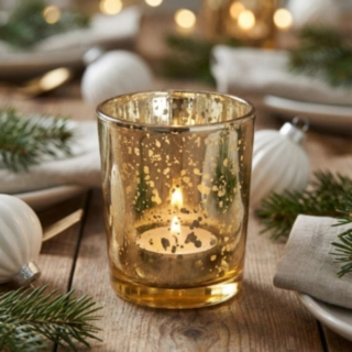 Ljuslykta Metallic Guld