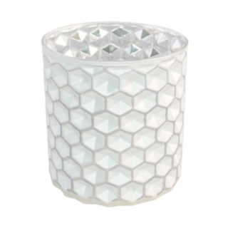 Geometrisk Värmeljushållare Silver