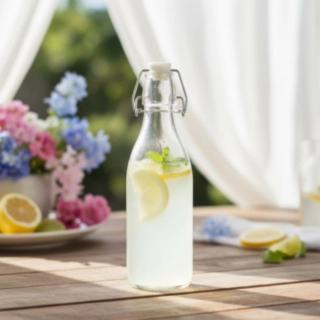 Glasflaska Med Patentlock