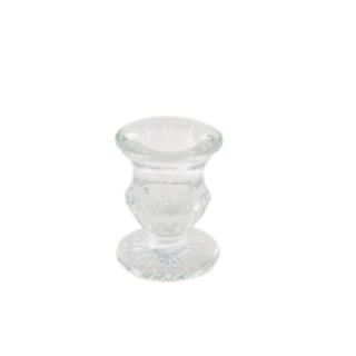 Antik Glas Ljusstake