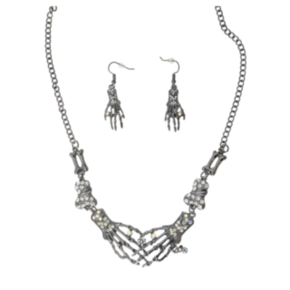 Skelett Halsband & Örhängen