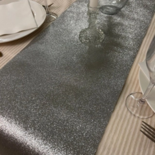 Glitter Premium Bordslöpare Silver