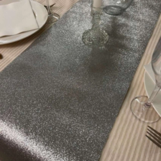 Glitter Premium Bordslöpare Silver