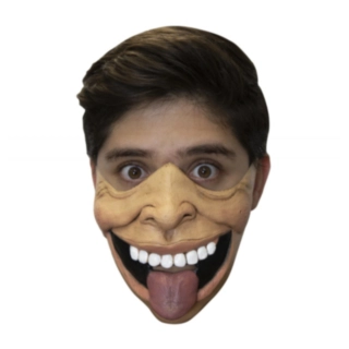 Tunga Smil Halvmask Latex