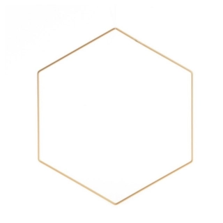 Dekoration Hexagon Upphängning Guld