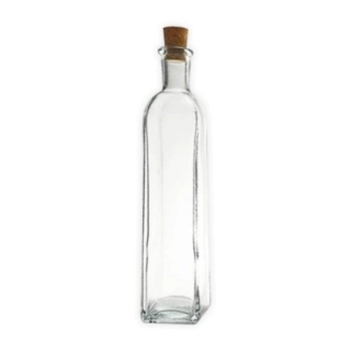 Fyrkantig Glasvas Med Kork