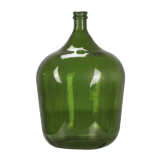 Stor Flaskformad Glasvas Grön