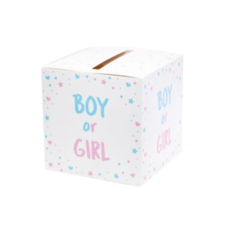 Bor Or Girl Gender Reveal Låda