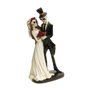 Día de los Muertos Brudpar Skulptur