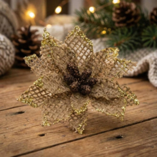 Konstgjorda Julstjärnor Jute