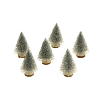 Mini Glittergranar Silver