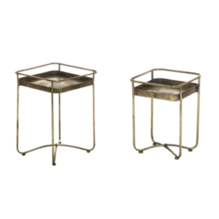 Vintage Metallbord Guld