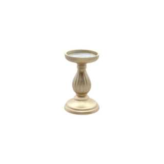Räfflad Ljusstake Guld