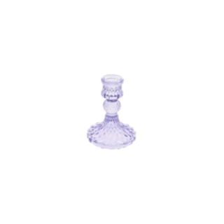 Antik Glasljusstake Lavendel