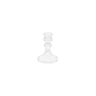 Antik Glasljusstake Klar