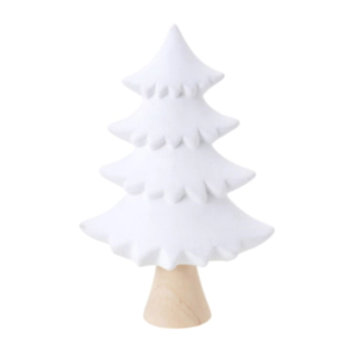 Snötäckt Julgran Keramik
