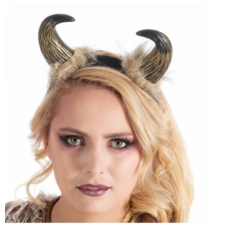 Vikingahorn Hårband Brun