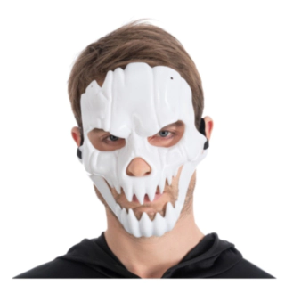 Skelettmask Vit