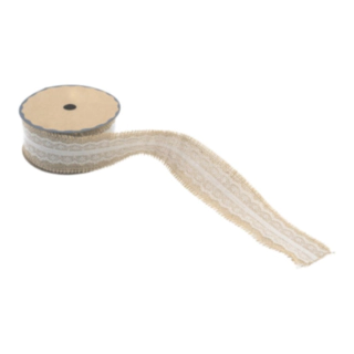 Juteband Spets Natur
