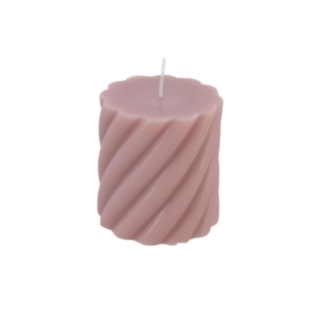 Spiral Blockljus Gammelrosa