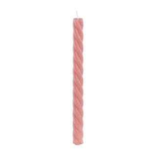Spiral Stearinljus Flamingo Rosa
