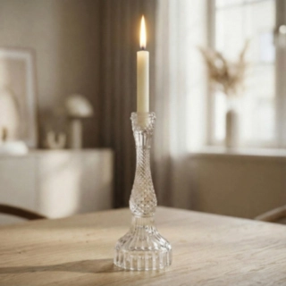 Symfoni Glas Ljusstake Genomskinlig