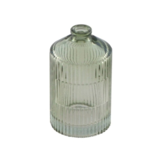 Randig Glasvas Mini Salviagrön