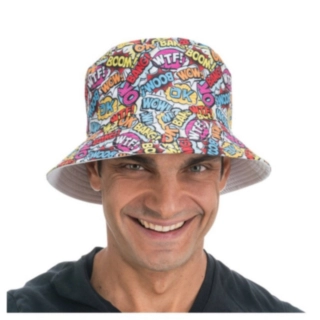 Bucket Hat 90-tal Flerfärgad