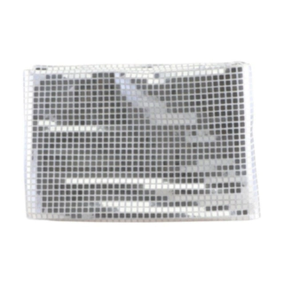 Paljettduk Silver