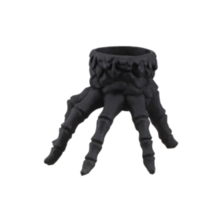 Skeletthand Ljusstake Svart