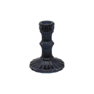 Glas Ljusstake Svart