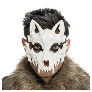 Skelett Varg Mask