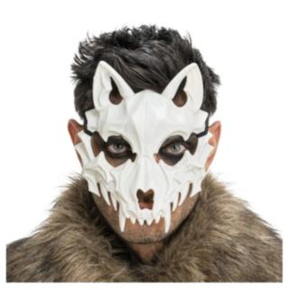 Skelett Varg Mask