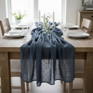 Gaze Bordslöpare Denimblå