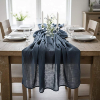 Gaze Bordslöpare Denimblå
