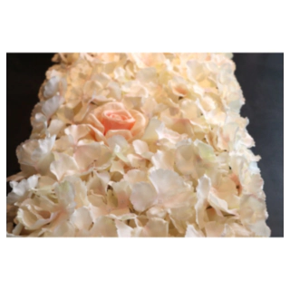 Hortensia Bordslöpare Vit/Rosa