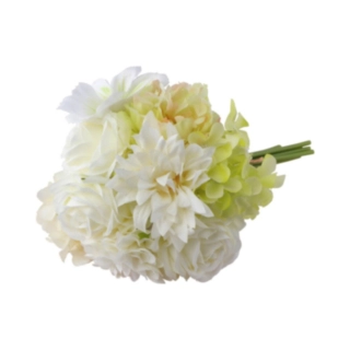 Konstgjord Dahlia Bukett Vit