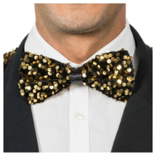 Glitterfluga Svart/Guld