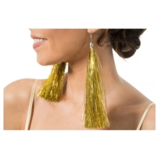 Glitterfransar Örhängen Guld